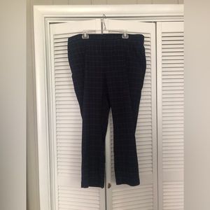 A New Day navy grid ankle trousers